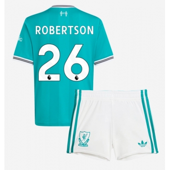 Billige Fotballdrakt Liverpool Andrew Robertson #26 Replika Tredjedraktsett Barn 2025-26 Kortermet (med bukser)
